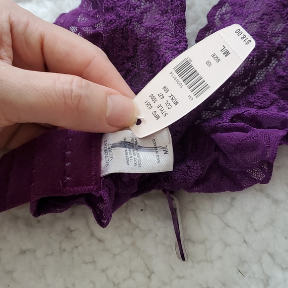 Victoria's Secret Purple/Fushia Garter Belt Bundle - Picture 14 of 17